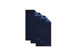 Handtuch JOOP "Handtuch Classic / Infinity / Signature 3er Pack", blau, B:50cm, Obermaterial: 100% Baumwolle CO., Handtücher, Handtuch