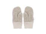 Fäustlinge MAXIMO, Jungen, Gr. 5, beige (düne), Fleece, Wolle, Handschuhe Fäustlinge, Wollfleece, Strickbündchen, temperaturregulierend, schnell trocknend
