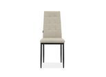 Esszimmerstuhl OTTO HOME "Moana", beige (creme, schwarz, creme), B:42cm H:97,5cm T:53cm, Stoff, Stühle, Esszimmerstuhl, Mit Steppung