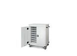 Laptopwagen mit Ladefunktion, 2-Punkt-Verriegelung, CH-Stecker, Feststellbremse, 16 Fächer, B 920 x T 500 x H 1060, lichtgrau