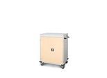 Laptopwagen mit Ladefunktion, 2-Punkt-Verriegelung, CH-Stecker, Feststellbremse, 16 Fächer, B 920 x T 500 x H 1060, hellelfenbein