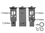 VAN WEZEL Expansionsventil, Klimaanlage 53001638 für LEXUS