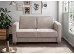 Ecksofa HOME AFFAIRE "Lazio modern und bequem, schmale Armlehnen, tolle Detailverarbeitung", beige, B:159cm H:88cm T:87cm, 100% Polyester, Sofas, Ecksofa, mit 2 Einzelauszügen als Längsschläfer