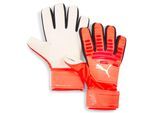 Torwarthandschuhe PUMA "FUTURE PLAY NC", Gr. 10, glowing rot, puma rot, puma schwarz, Netz, gemustert, Handschuhe Torwarthandschuhe, für Erwachsene, für Training und Wettkampf, sportlicher Stil