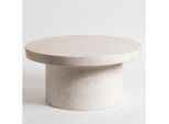 Mid.you Couchtisch, Kaschmir, Stein, Steinoptik, rund, rund, 60x30x60 cm, Wohnzimmer, Wohnzimmertische, Couchtische