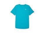 Laufshirt PUMA "M RUN VELOCITY TEE POLY", Herren, Gr. XXL, blau (speed blau), Web, Obermaterial: 100% Polyester, unifarben, regular fit normal, Rundhals, Shirts Laufshirt, ergonomische Schnittführung, kurze Ärmel, Performance-T-Shirt
