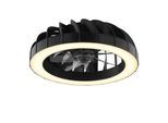 BRILLIANT LED Deckenleuchte "Fanora", schwarz, 1, Ø 46cm H: 15cm, 1 Stk., Leuchten, LED Ventilator Leuchte, 46 cm, 4300 lm, 2700-6500K, dimmbar, RGB, LED Deckenleuchte