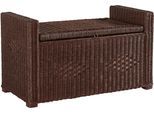 Sitztruhe HOME AFFAIRE "Schönerempfang", braun, B:90cm H:51cm T:45cm, Sitzbänke, Belastbar bis max. 80 Kg, mit Stauraum