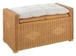 Sitztruhe HOME AFFAIRE "Schönerempfang", braun (honig), B:90cm H:51cm T:45cm, Sitzbänke, Belastbar bis max. 80 Kg, mit Stauraum