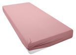 Spannbettlaken OTTO HOME "PHYSALIS in BASIC und PREMIUM Qualität, 100% Baumwolle", rosa, B:120cm L:200cm, Jersey (110 g/m²), Obermaterial: 100% Baumwolle, Bettlaken, Spannbettlaken, für Matratzen bis 18 cm Höhe, Bettlaken, Spannbetttuch, pflegeleicht