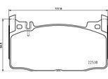 BREMBO Bremsbelagsatz, Scheibenbremse p50143 für Mercedes