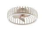 BRILLIANT LED Deckenleuchte "Capo", beige, 1, Ø 48cm H: 17cm, 1 Stk., Leuchten, LED-Ventilator, Ø 48 cm, 4200 lm, dimmbar, CCT, LED Deckenleuchte