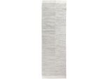 Wollteppich OTTO HOME "Wolltraum Passion", beige (natur, grau), B:80cm H:10mm L:300cm, Baumwolle, Wolle, Teppiche, Wendeteppich, handgewebt, melierte Optik, reine Wolle, auch als Läufer