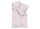 Bettwäsche KAEPPEL "Organic", rosé, B/L: 155cm x 220cm, 1 Stk., 1 Stk., Mako-Satin, B/L: 80cm x 80cm, 2 Stk., Mako-Satin, Obermaterial: 100% Baumwolle, Bettwäsche, Bettwäsche