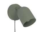 EGLO Deckenleuchte "TILSTON Spotlampe - Stahl - E14 - 1X40W - IP20", grün, 1, H: 15,5cm, 1 Stk., Leuchten, Wandleuchte, Wandspot, schwenkbar, Strahler, L12 x H15,5 x AL12 cm, Deckenleuchte