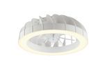 BRILLIANT LED Deckenleuchte "Fanora", weiß, 1, Ø 46cm H: 15cm, 1 Stk., Leuchten, LED Ventilator Leuchte, 46 cm, 4300 lm, 2700-6500K, dimmbar, RGB, LED Deckenleuchte