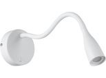 EGLO Wandleuchte "OLIVANDINO Wandlampe - Stahl - LED - 3,8W - IP20", weiß, 1, Ø 11cm, 1 Stk., Leuchten, Wandstrahler, Wandspot, Wohnzimmer, Flur, Schlafzimmer, Ø11 x AL43 cm, Wandleuchte