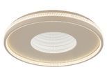 GLOBO LIGHTING Deckenleuchte "SHIRLEY", beige (sandfarben matt), 1, Ø 50cm H: 6,5cm, 1 Stk., Leuchten, Deckenleuchte, Kristalle 3D, dimmbar, Memory, LED, Deckenleuchte