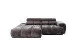 Mid.you , Anthrazit , Textil , Ottomane links, L-Form , 239x150 cm , Made in EU , Stoffauswahl, seitenverkehrt erhältlich , Wohnzimmer, Sofas & Couches, Wohnlandschaften, Ecksofas