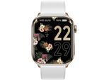 Smartwatch ICE-WATCH "ICE smart 2.0", weiß (weiß, weiß), Smartwatches, Damen, Smartwatch, Armbanduhr, Damenuhr, Silikonarmband, Bluetooth