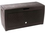 Aufbewahrungsbox PROSPERPLAST "Matuba", braun, B:119cm H:60cm T:48cm, Kunststoff, Aufbewahrungsboxen, Aufbewahrungsbox, 310 l Fassungsvermögen, einfache Montage, mit Rollen