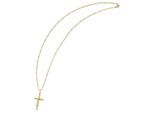 Kette ohne Anhänger ADELIA´S "Herren Halskette mit Anhänger – Kreuz aus Edelstahl", gold, Halsketten, Herren, 61cm, Edelstahl, Ein kleines Geschenk mit großer Wirkung