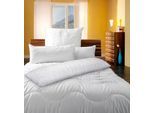 Microfaserbettdecke KBT BETTWAREN "Body Soft Steppdecke", weiß, B:155cm L:220cm, Bezug: 52% Polyester, 48% Baumwolle, Bettdecken, Microfaserbettdecke