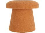 Hocker, Braun, Kunststoff, rund, 43x38x43 cm, Wohnzimmer, Hocker, Sitzhocker