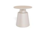 Mid.you Couchtisch Santorini, Grau, Beige, Metall, Keramik, rund, 45x47.5x45 cm, Wohnzimmer, Wohnzimmertische, Couchtische, Couchtische Keramik