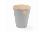 Umbra Papierkorb Woodrow, Grau, Holz, 7,5 L, 23x28x23 cm, Küchen, Küchenausstattung, Mülleimer