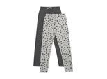 Leggings MINYMO "Leggings MISweat", Mädchen, Gr. 92, N-Gr, grau (grau melange), Obermaterial: 95% Baumwolle CO. 5% Elasthan EL., Hosen Leggings
