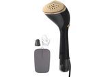 PHILIPS Dampfbürste "STH7060/80 "Performer", 100 ml und 200 ml Wassertank, Metallplatte", schwarz, gold, B:12,9cm H:14,1cm T:35,5cm, Bügeleisen, verstellbarer Kopf, Handschuh und Stylemat inkl.