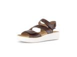 Plateausandaletten GABOR "Plateau Sandale", Damen, Gr. 41, braun, Schuhe