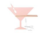 Möbelix , Pink , Holz, Metall, Holzwerkstoff , Eiche , 12x33x37.5 cm , RoHS, Europäischer Sicherheitsstandard , Schnurschalter, einfach zu transportieren ,