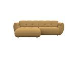 Möbelix , Goldfarben , Textil , Ottomane links, L-Form , 280x178 cm , Stoffauswahl, Hocker erhältlich, Rücken echt, Armteil links, Armteil rechts , Wohnzimmer, Sofas & Couches, Wohnlandschaften, Ecksofas