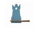 Möbelix , Blau , Holz, Metall, Holzwerkstoff , Eiche , 12x28.5x27 cm , RoHS, Europäischer Sicherheitsstandard , einfach zu transportieren ,