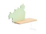 Möbelix , Grün , Holz, Metall, Holzwerkstoff , Eiche , Kaktus , 12x20.5x33.5 cm , RoHS, Europäischer Sicherheitsstandard , Schnurschalter, einfach zu transportieren , Beleuchtung, Innenleuchten, Wandleuchten, Kinderzimmer Wandleuchten