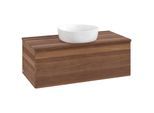 Villeroy und Boch Antao Waschtisch-Unterschrank K31112HM 100x36x50cm, Waschbeckenplattenfarbe warm walnut, warm walnut