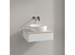 Villeroy und Boch Antao Waschtisch-Unterschrank K07013MT 60x19x50cm, Waschbeckenplattenfarbe botticino, white matt lacquer
