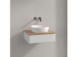 Villeroy und Boch Antao Waschtisch-Unterschrank K07011GF 60x19x50cm, Waschbeckenplattenfarbe honey oak, glossy white lacquer