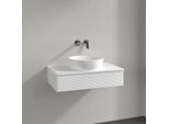 Villeroy und Boch Antao Waschtisch-Unterschrank K08110MT 80x19x50cm, Waschbeckenplattenfarbe Lack, white matt lacquer