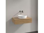 Villeroy und Boch Antao Waschtisch-Unterschrank K08111HN 80x19x50cm, Waschbeckenplattenfarbe honey oak, honey oak