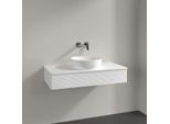 Villeroy und Boch Antao Waschtisch-Unterschrank K09110MT 100x19x50cm, Waschbeckenplattenfarbe Lack, white matt lacquer