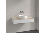 Villeroy und Boch Antao Waschtisch-Unterschrank K09013GF 100x19x50cm, Waschbeckenplattenfarbe botticino, glossy white lacquer