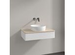 Villeroy und Boch Antao Waschtisch-Unterschrank K08113MT 80x19x50cm, Waschbeckenplattenfarbe botticino, white matt lacquer