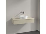 Villeroy und Boch Antao Waschtisch-Unterschrank K09010HJ 100x19x50cm, Waschbeckenplattenfarbe Lack, silk grey matt lacquer