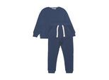Langarmshirt & Hose MINYMO "Hausanzug MISweat", Mädchen, Gr. 110, blau (new navy), Obermaterial: 60% Baumwolle CO. 40% Polyester PES., KOB Set-Artikel