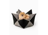 Lionto Hundebett - Kronenkissen grau/ schwarz L