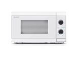 Sharp Mikrowelle YC-MG01E-C mit Grill 20L, Kristallweiß, 800W Mikrowelle, 1000W Grill