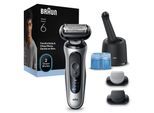 BRAUN Series 6 Elektrorasierer 62-S7650cc Herrenrasierer (Akkubetrieb, 2D-ContourAdapt Kopf, Turbo-Modus und sanfter Modus, kabellose Laufzeit bis zu 60 Min., 100% wasserdicht, hergestellt in Deutschland, Reiseetui, Ladegerät, Reinigungsbürste, 4in1 SmartC